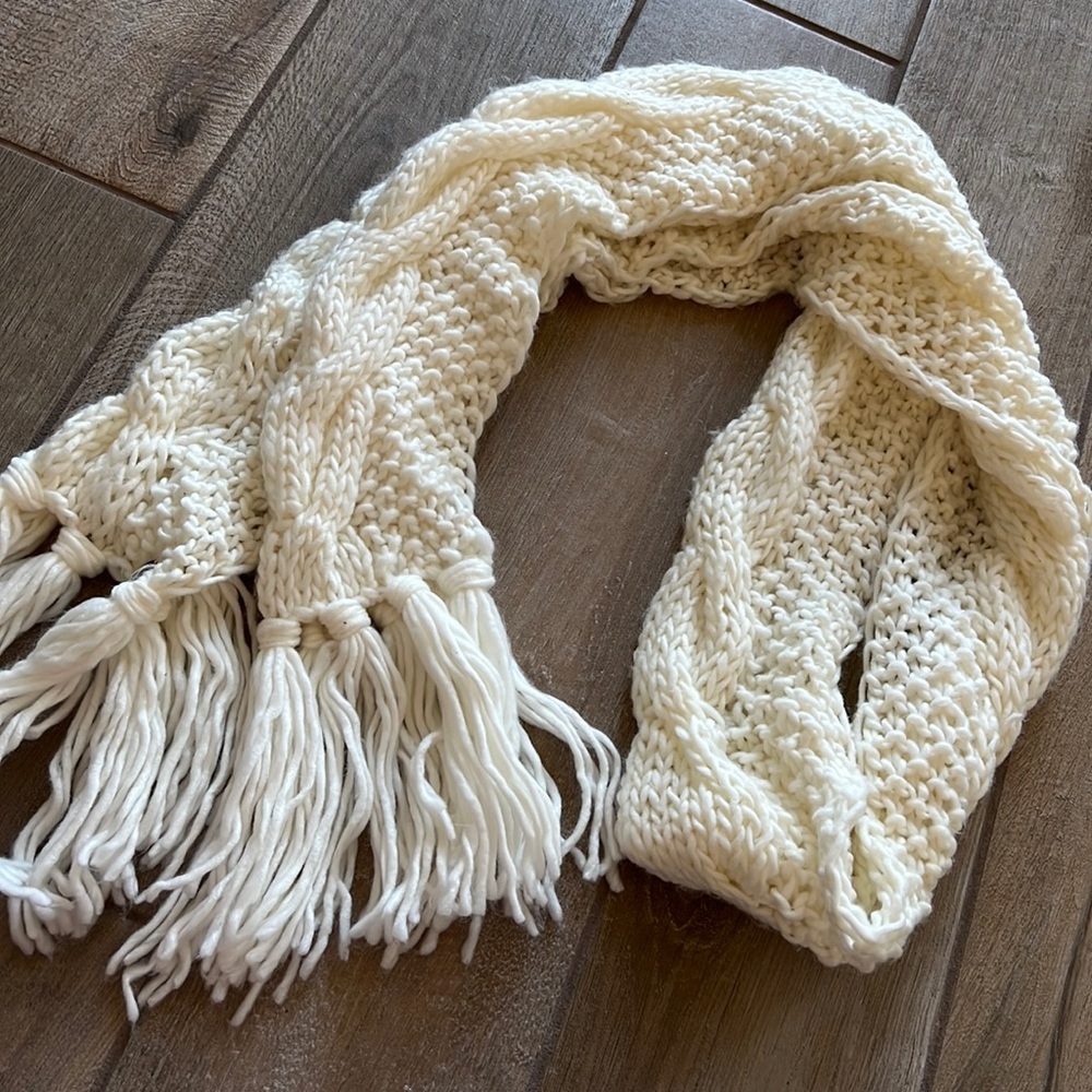 3/$15 White scarf